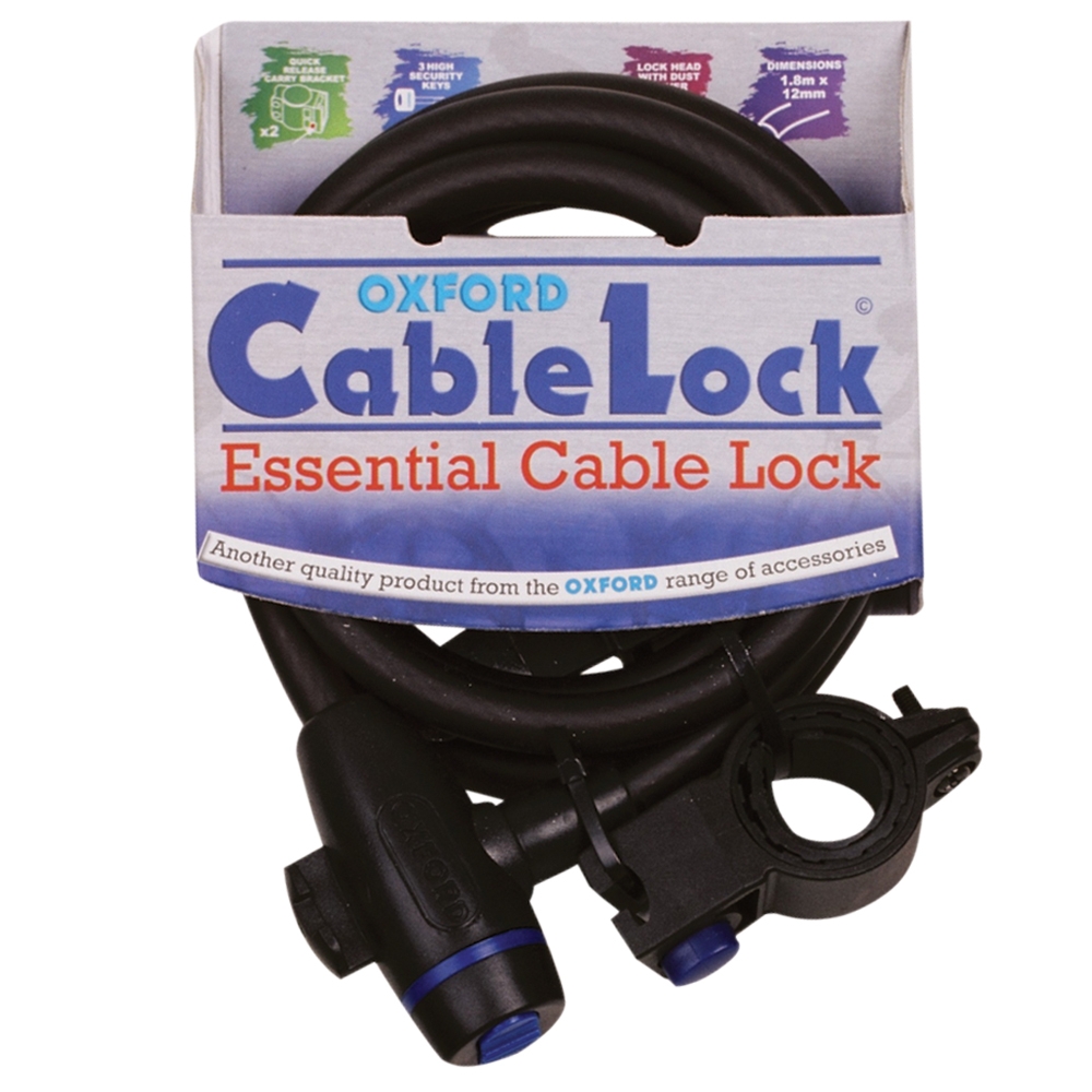 Oxford Cable Lock 12mm x 1800mm